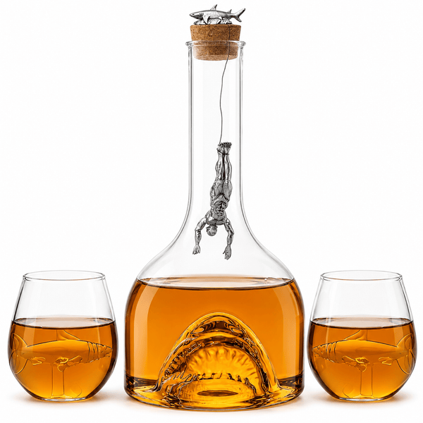 Shark Whiskey Decanter Set